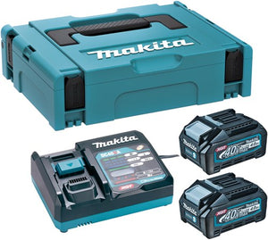 Makita 191j97-1 | xgt startset 40v max in mbox1 (2x 4.0ah bl4040 accu + dc40ra snellader) - 191j97-1