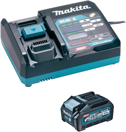 Afbeelding laden in galerijviewer, Makita 191j65-4 | xgt startset 40v max (1x 4.0ah bl4040 accu + dc40ra snellader) - 191j65-4
