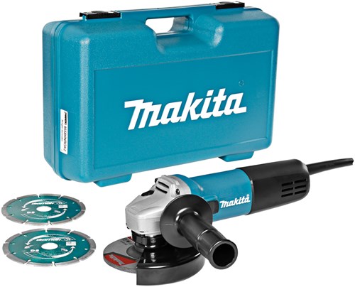 Afbeelding laden in galerijviewer, Makita 9558hnrgk2 haakse slijper | 125mm 840w | + 2 diamantschijven - 9558hnrgk2
