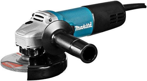 Afbeelding laden in galerijviewer, Makita 9558hnrgk3 | haakse slijper met vastzetschakelaar | 230 v | 125mm | in stalen koffer | incl. accessoire set
