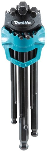 Afbeelding laden in galerijviewer, Makita accessoires makita inbussleutelset 9-delig - b-65894

