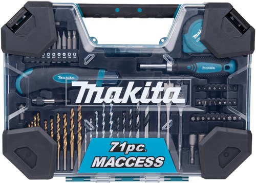 Afbeelding laden in galerijviewer, Makita accessoires boor- schroefbitset 71-delig - e-22589
