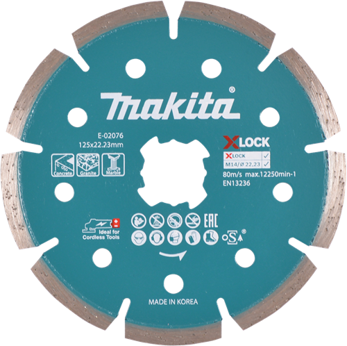 Afbeelding laden in galerijviewer, Makita accessoires makita e-02076 diamantschijf x-lock | 125 x 22,23 mm
