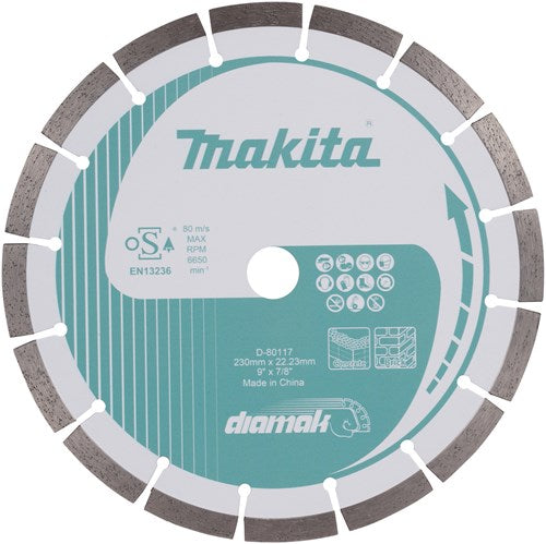 Afbeelding laden in galerijviewer, Makita accessoires makita d-80117 diamantschijf segment 230mm
