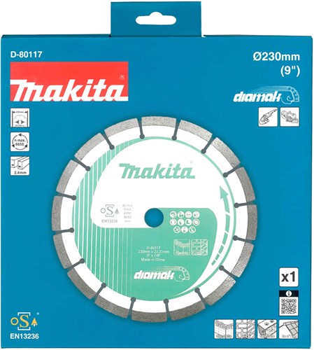 Afbeelding laden in galerijviewer, Makita accessoires makita d-80117 diamantschijf segment 230mm
