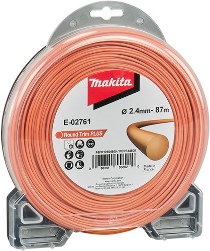 Afbeelding laden in galerijviewer, Makita accessoires maaidraad 2,4mm x 87m rond | oranje - e-02761
