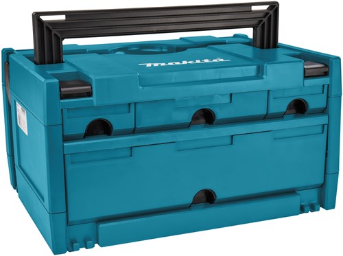 Afbeelding laden in galerijviewer, Makita makstor nr.4-5 gereedschapskist (blauw, 4 lades (1 groot 2 klein 1 middelgrote))
