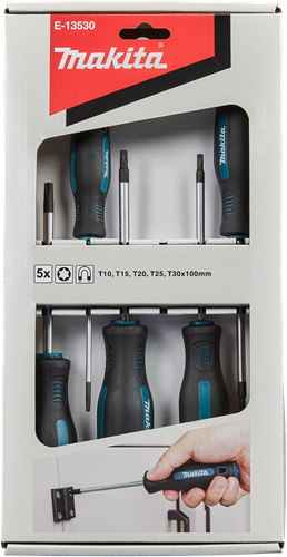 Afbeelding laden in galerijviewer, Makita accessoires makita e-13530 schroevendraaierset 5-delig torx
