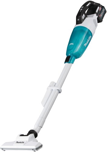 Afbeelding laden in galerijviewer, Makita cl001ga221 | steelstofzuiger | 40 v max | witte uitvoering met blauwe transparante capsule | 2,0 ah accu | 2 st | lader | in doos
