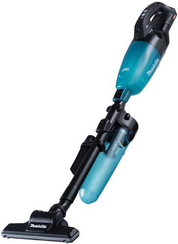 Afbeelding laden in galerijviewer, Makita cl001gz21 | steelstofzuiger | 40 v max | zwarte uitvoering met blauwe transparante capsule | met cycloon stofafscheider | body | zonder accu's en lader - cl001gz21
