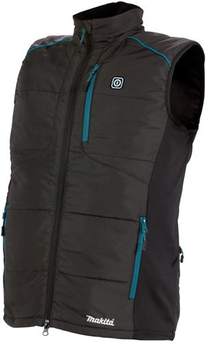Makita cv102dz3xl verwarmd vest xxxl | zonder accu's en lader | inclusief jasadapter | in doos cv102dz3xl