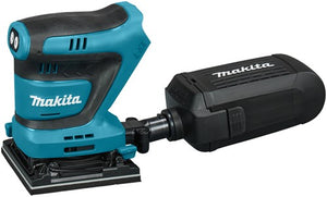 Makita dbo480zj | accu handpalm vlakschuurmachine | 18v | zonder accu's en lader | in m-box koffer - dbo480zj