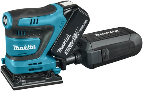 Afbeelding laden in galerijviewer, Makita dbo481rtj accu handpalm vlakschuurmachine | 18v | 2 x 5.0 ah accu + snellader | in mbox - dbo481rtj
