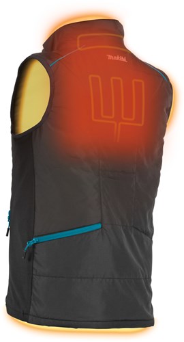 Makita dcv202z3xl verwarmd vest xxxl | zonder accu's en lader | inclusief jasadapter | in doos - dcv202z3xl