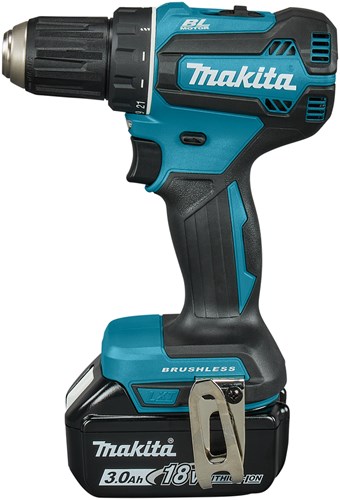 Afbeelding laden in galerijviewer, Makita ddf485sfe 18 v boor- schroefmachine brushless 3,0 ah accu (2 st), lader, in koffer
