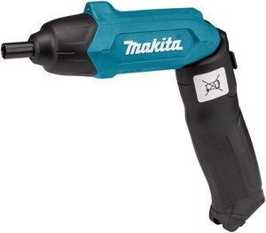 Makita df001dw 3,6v schroevendraaier met ingebouwde 1,5 ah li-ion accu, lader, koffer, 81-delige acc. set - df001dw