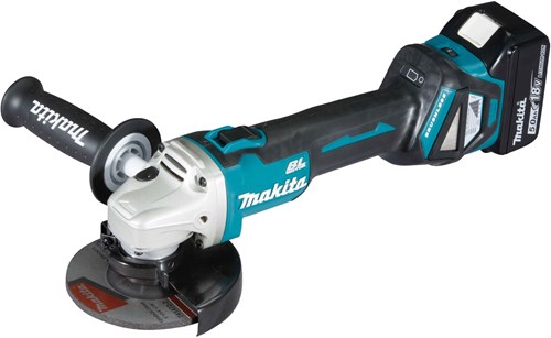 Afbeelding laden in galerijviewer, Makita dga511rtj 18v accu haakse slijper 125mm | 18v 5.0ah li-ion in m-box | 18v (2x 5.0ah accu + lader) - dga511rtj
