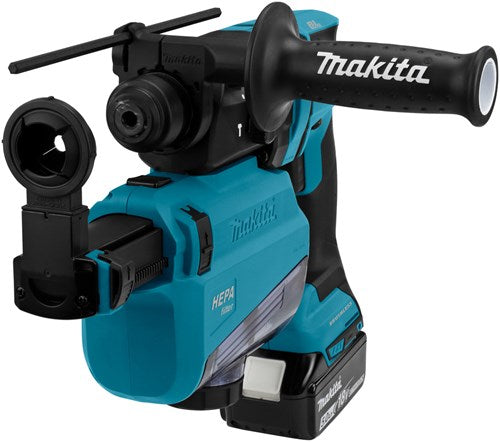 Afbeelding laden in galerijviewer, Makita dhr182twju accu combi boorhamer 18v | sds-plus | 5.0ah in mbox met stofafzuiging - dhr182twju
