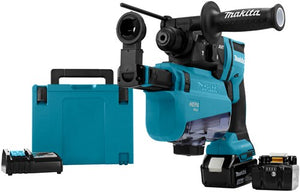 Makita dhr182twju accu combi boorhamer 18v | sds-plus | 5.0ah in mbox met stofafzuiging - dhr182twju