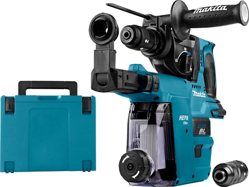 Afbeelding laden in galerijviewer, Makita dhr243zjw 18 volt combihamer | sds-plus | met verwisselbare boorkop met stofafzuiging | zonder accu's en lader in m-box - dhr243zjw
