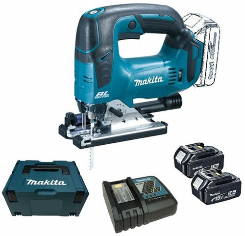 Afbeelding laden in galerijviewer, Makita djv182rtj accu decoupeerzaag d-greep | 18v 5.0ah - djv182rtj
