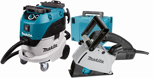 Afbeelding laden in galerijviewer, Makita dk0093j | sg1251 sleuvenfrees + vc4210l stofzuiger - dk0093j

