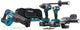 Makita dk0126g401 | combiset | 40v max | 4,0ah | li-ion | df001g accuboor | td003g slagschroever | ga005g slijper | jr001g reciprozaag - dk0126g401