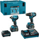 Makita dk0198g201 | 40 v max combset boren en (slag)schroeven | 3 x 2.5 ah accu + snellader - dk0198g201