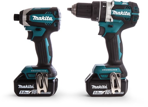 Afbeelding laden in galerijviewer, Makita dlx2180tj1 - dhp484 accuklopboormachine + dtd153 accu slagschroevendraaier 18v 5,0ah li-ion + 3e accu
