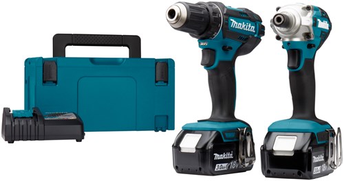 Afbeelding laden in galerijviewer, Makita dlx2339j 18v accuboormachine ddf482 + slagschroevendraaier dtd156 combiset (2x 3.0ah accu) in mbox - dlx2339j
