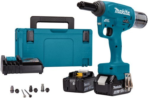 Afbeelding laden in galerijviewer, Makita drv150rtj | accu blindklinknageltang |18v | 5.0ah | li-ion | mbox
