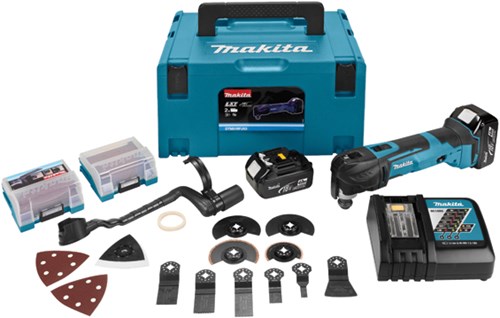 Afbeelding laden in galerijviewer, Makita dtm51rtjx3 18v 5.0ah accu multitool met snelspansysteem
