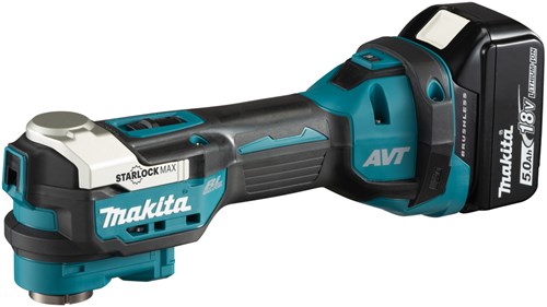 Afbeelding laden in galerijviewer, Makita dtm52rtjx2 | 18 v | multitool | set | 5,0 ah accu (2 st) | lader | accessoireset | in mbox
