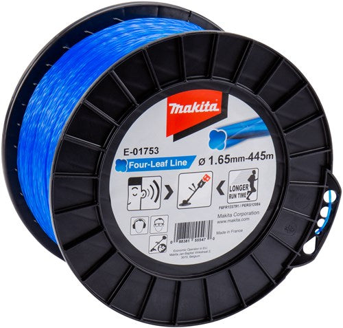 Afbeelding laden in galerijviewer, Makita accessoires makita maaidraad vierbladig blauw 445 m ø 1,65 mm - e-01753
