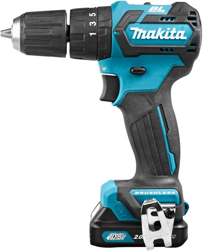 Afbeelding laden in galerijviewer, Makita hp332dsaj 10,8v klopboor- schroefmachine 2,0 ah accu (2 st), lader, mbox - hp332dsaj
