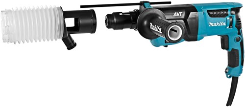 Afbeelding laden in galerijviewer, Makita hr2631ftj combihamer verwisselbare boorkop met stofafzuigset | sds-plus - hr2631ftj
