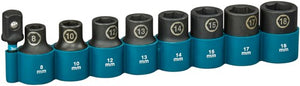 Makita krachtdopset impact black, 1 2 9-dlg - e-16645