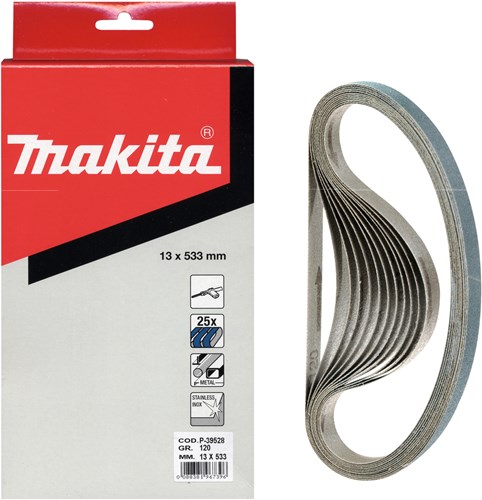Makita accessoires makita p-39481 schuurband 13x533mm z40 ve=25
