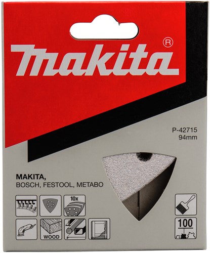 Afbeelding laden in galerijviewer, Makita accessoires schuurvel 3-k k100 white v. - p-42715
