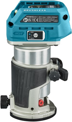 Afbeelding laden in galerijviewer, Makita rt001gz14 boven- en kantenfrees | 40 v max | zonder accu's en lader | in doos - rt001gz14
