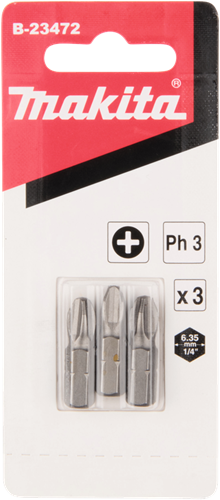 Afbeelding laden in galerijviewer, Makita accessoires makita schroefbit | ph3x25 | 3 stuks - b-23472
