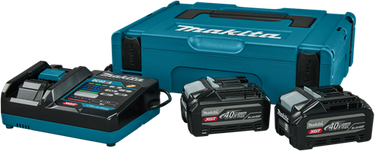 Makita 1911b9-4 | xgt startset 40v max in mbox1 (2x 4.0ah bl4040f accu + dc40ra snellader) - 1911b9-4