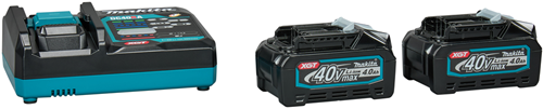 Afbeelding laden in galerijviewer, Makita startset xgt dc40ra 2x bl4040 xgt 40v max 4,0ah | met snellader - 191l77-9
