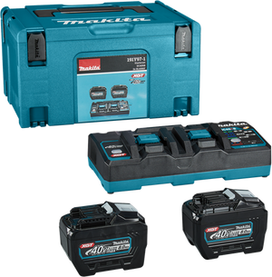 Makita accu starterset xgt dc40rb 2xbl4080f in mbox - 191y97-1