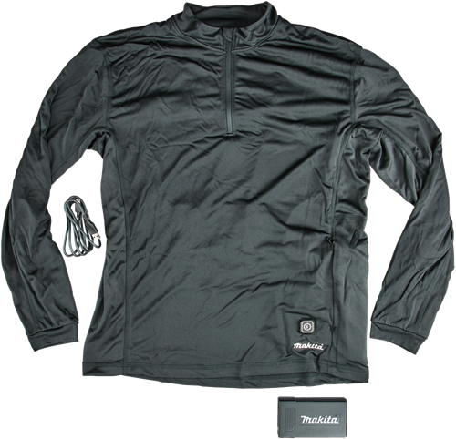 Afbeelding laden in galerijviewer, Makita verwarmd ondershirt met rits l - dcx201al
