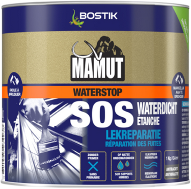 Bostik mamut waterstop ms-polymeer | antraciet | direct waterdichtend membraam - 30632339