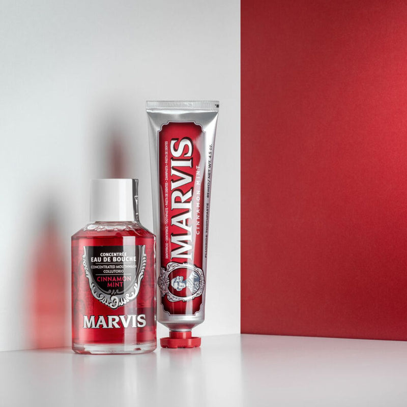 Afbeelding laden in galerijviewer, Marvis mondwater cinnamon mint 120ml
