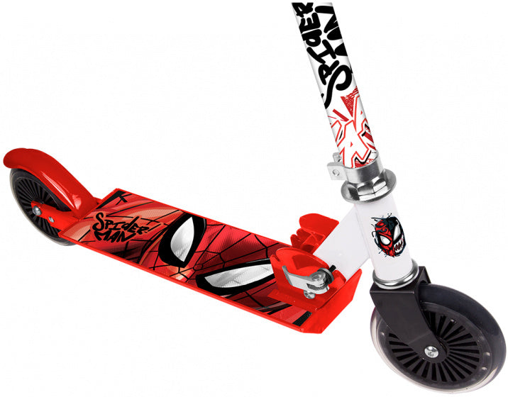 Afbeelding laden in galerijviewer, Marvel spider-man 2-wiel kinderstep jongens aluminium rood

