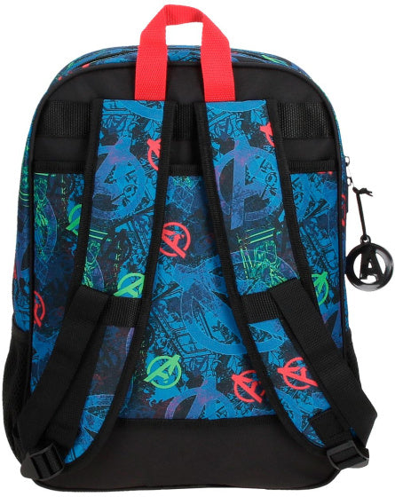Afbeelding laden in galerijviewer, Marvel On The Warpath rugzak junior 13,7 liter donkerblauw zwart
