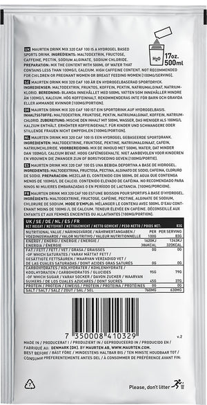 Maurten drink mix 320 caf 100 hydrogel drink powder + caffeine 83g